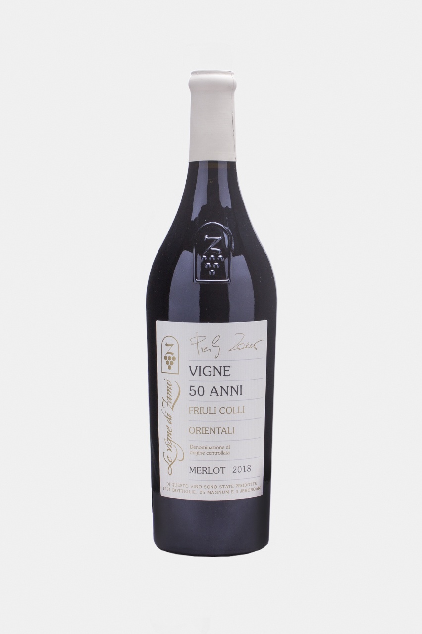 Вино Ле Винье ди Замо Винье 50 Ани Мерло, DOC, красное, сухое, 0.75л