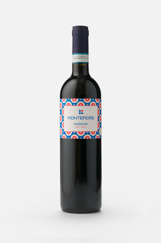 Вино Монтефьоре Бардолино, DOC, красное, полусухое, 0.75л