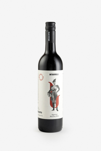 Вино Мтаврули Саперави, красное, сухое, 0.75л