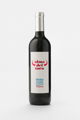 Вино Альма дель Торо, красное, полусладкое, 0.75л