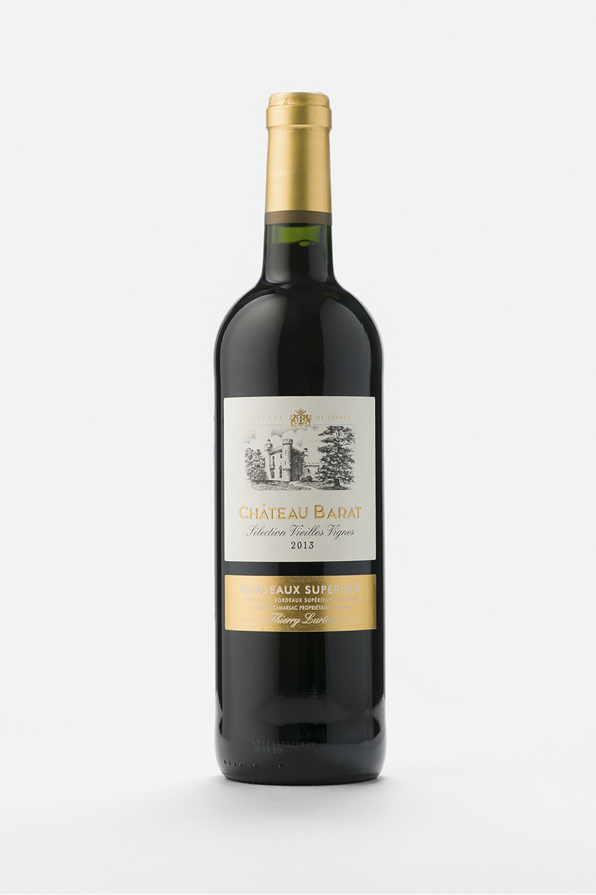 Вино Шато Бара Бордо Супериор, AOC, красное, сухое, 0.75л