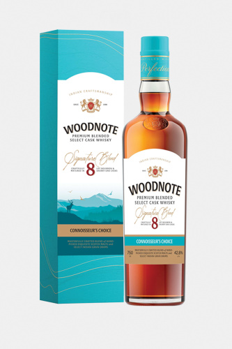 Виски Вудноут Премиум Блендед Селект Каск, купажированный, в подарочной упаковке, 0.75л