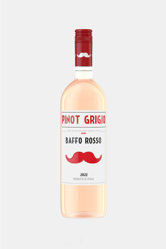 Вино Баффо Россо Пино Гриджио Блаш, розовое, сухое, 0.75л