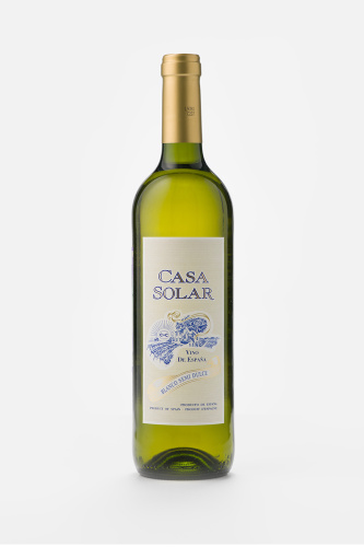 Вино Каса Солар, белое, полусладкое, 0.75л