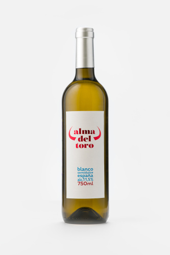 Вино Альма дель Торо, белое, полусладкое, 0.75л