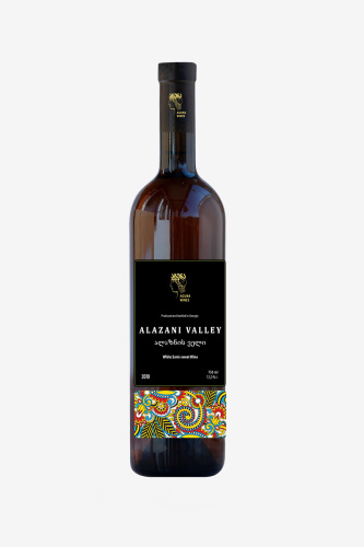 Вино Агуна Алазанская Долина, белое, полусладкое, 0.75л