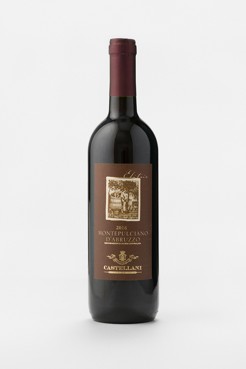 Вино Элитайо Монтепульчано Д`Абруццо, DOC, красное, сухое, 0.75л