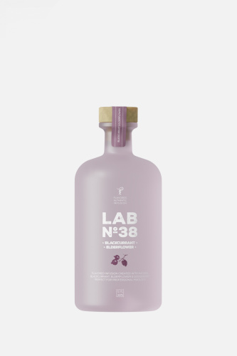 Вкусовая водка LAB№38, черная смородина, цветы бузины