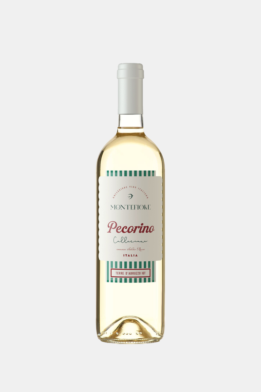 Вино Монтефьоре Пекорино Терре д'Абруццо, IGT, белое, сухое, 0.75л