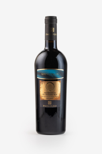 Вино Паололео Джунонико Примитиво Ди Мандурия, красное, полусухое, 0.75л