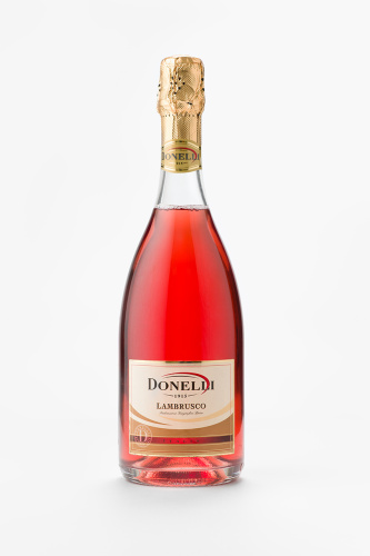Игристое вино Донелли Ламбруско дель'Эмилия Розато, IGT, розовое, полусладкое, 0.75 л