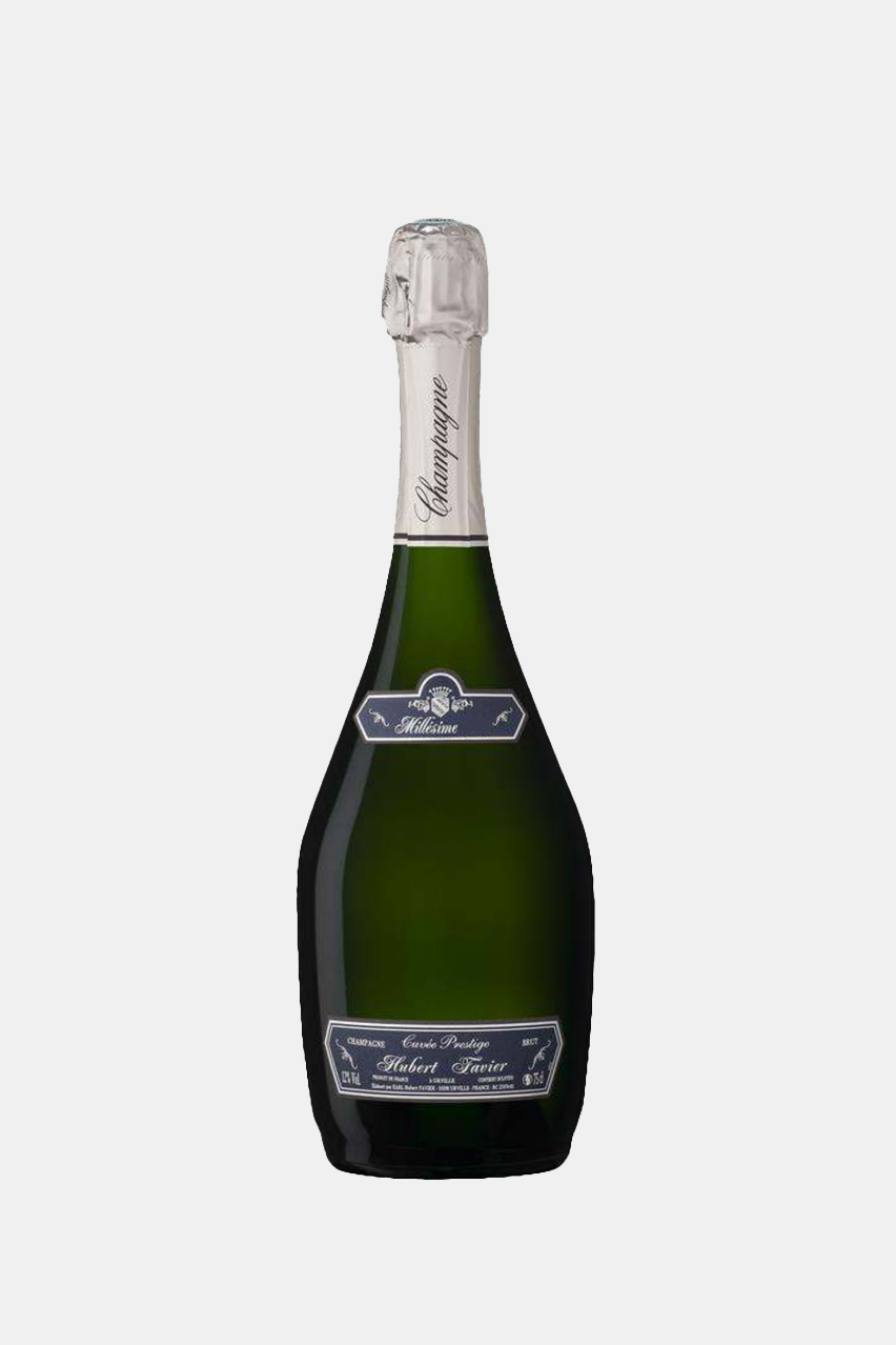 Шампанское Юбер Фавье Кюве Престиж Брют Миллезим, АОС, белое, брют, 0.75л