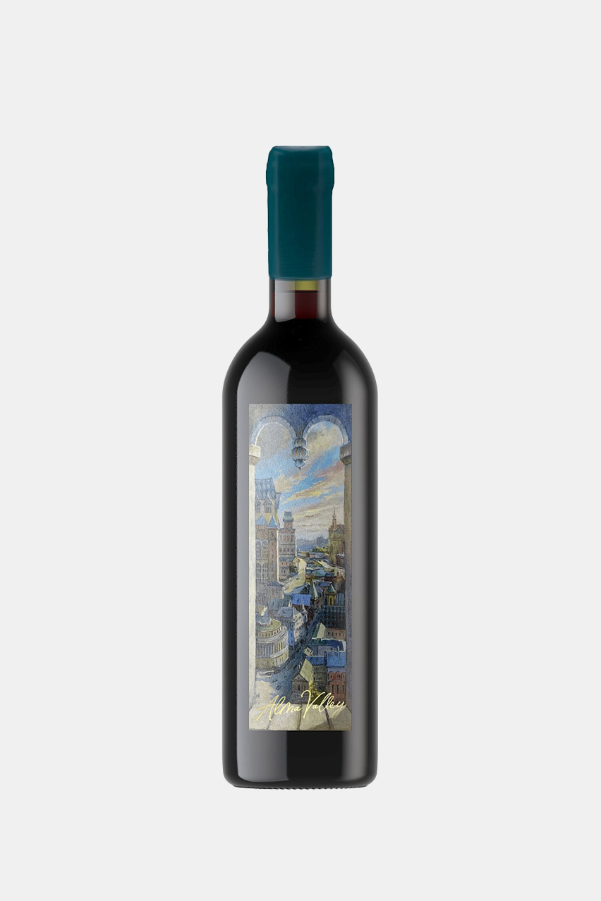 Вино Альма Валлей Арт Резерв "Старая новая Москва", ЗГУ Крым, красное, сухое, 0.75л