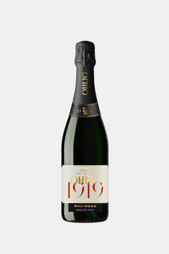 Игристое вино Олиг 1919 Рейнгау Рислинг Зект, белое, сухое, 0.75л
