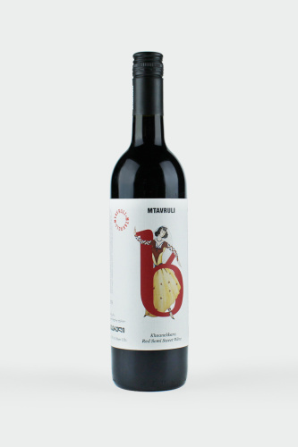 Вино Мтаврули Хванчкара, красное, полусладкое, 0.75л