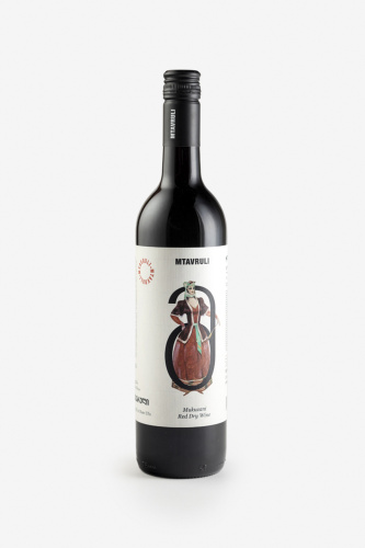 Вино Мтаврули Мукузани, красное, сухое, 0.75л