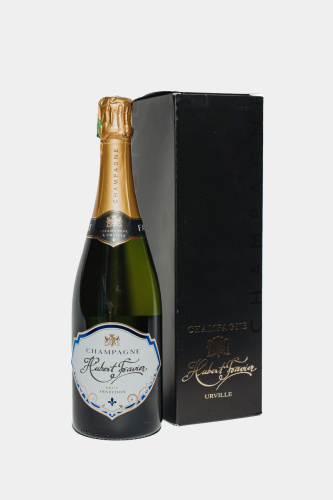 Шампанское Юбер Фавье Брют Традисьон, в подарочной упаковке, белое, брют, 0.75л