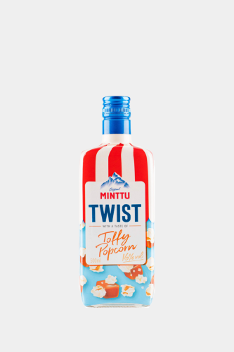 Ликер Минтту Твист Тоффи Попкорн со вкусом попкорна, ириски и мяты, 0.5л