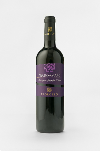 Вино Паололео Негроамаро, IGP, красное, полусухое, 0.75л