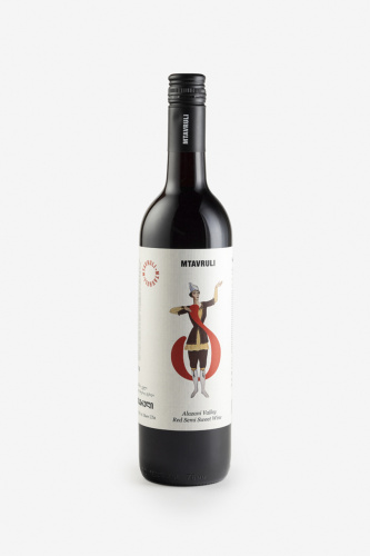 Вино Мтаврули Алазанская Долина, красное, полусладкое, 0.75л