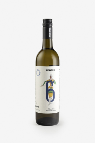 Вино Мтаврули Цинандали, белое, сухое, 0.75л