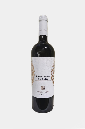 Вино Паололео  Примитиво, IGP, красное, полусухое, 0.75 л