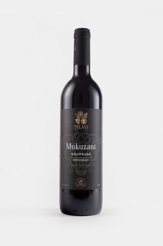 Вино Телави Мукузани, красное, сухое, 0.75л