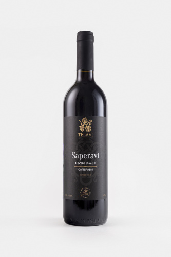 Вино Телави Саперави, красное, сухое, 0.75л